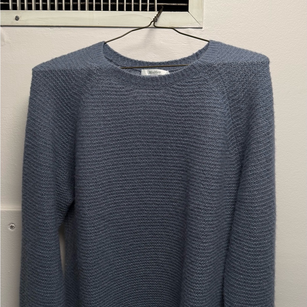 MaxMara Cashemere and silk blue Crewneck Sweater